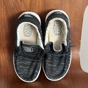 Hey Dude Kids Black Moccasins
